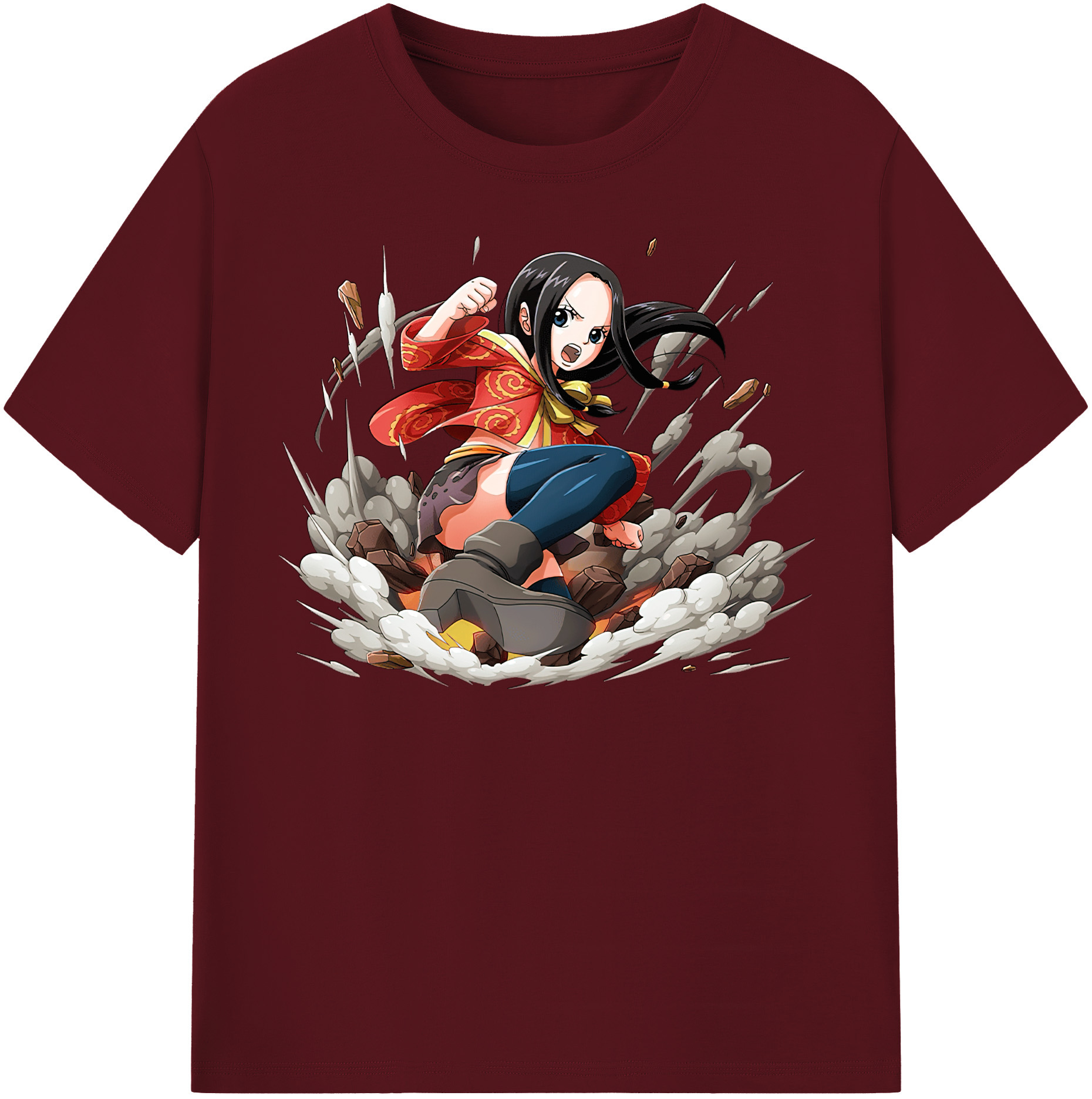ワンピース ボア・ハンコック ONE PIECE Boa·Hancock 綿100％半袖Tシャツ（フロントプリント）